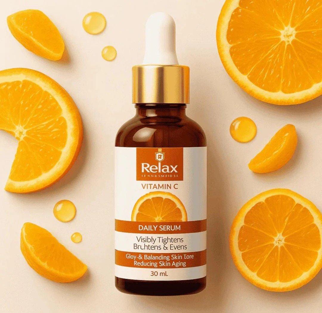 Relax Vitamin C Daily Face Serum – Brightening, Anti-Aging & Hydrating Formula For Healthy Radiant Skin (30ml) - Image 4