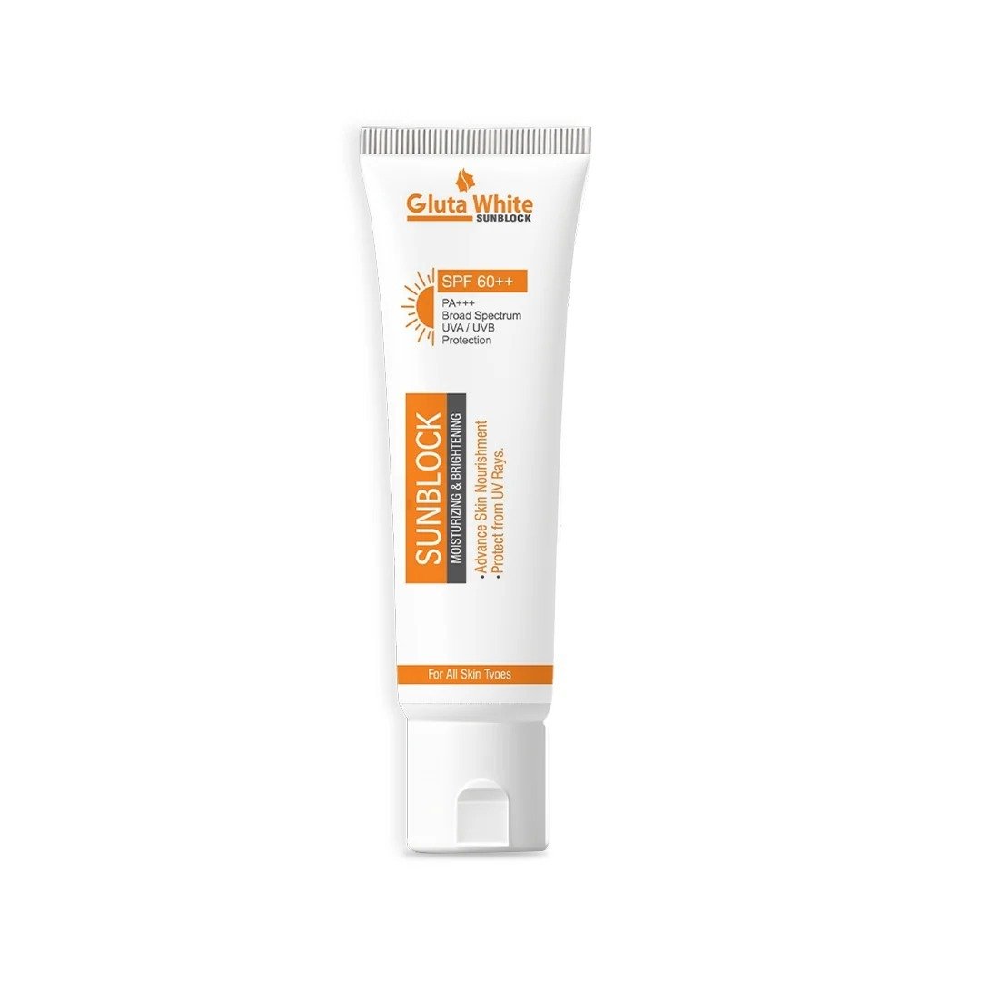 Gluta White Sunblock – Whitening & UV Protection Sunscreen For All Skin Types - Image 3
